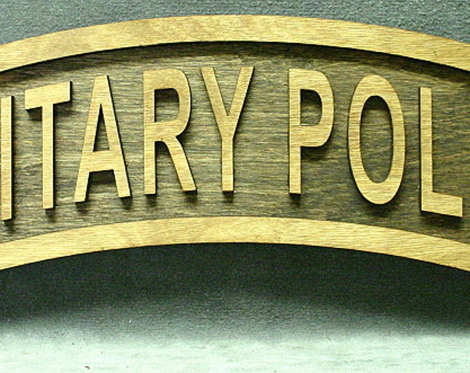 Large 18 inch Military Police Tab