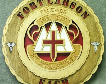 Custom 12"or 18" Wood Army Fort Carson EACH Wall Tribute