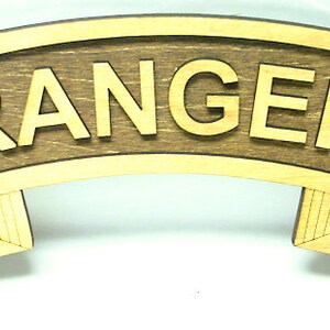 Large 18 inch Ranger Scroll 1st Bn