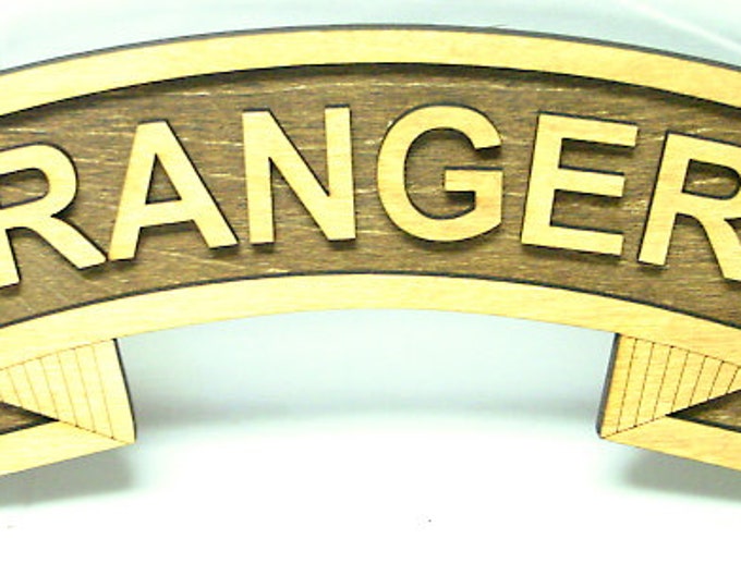 Large 18 inch Ranger Scroll 1st Bn
