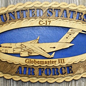 United states Air Force C17 Large Oval Wall Tribute