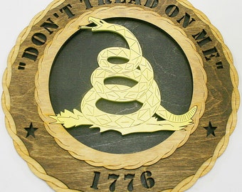12" and 18" "Don't Tread On Me" Wall Tribute