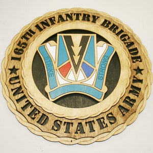 12&quot; and 18&quot;   165th Infantry Brigade Wall Tribute