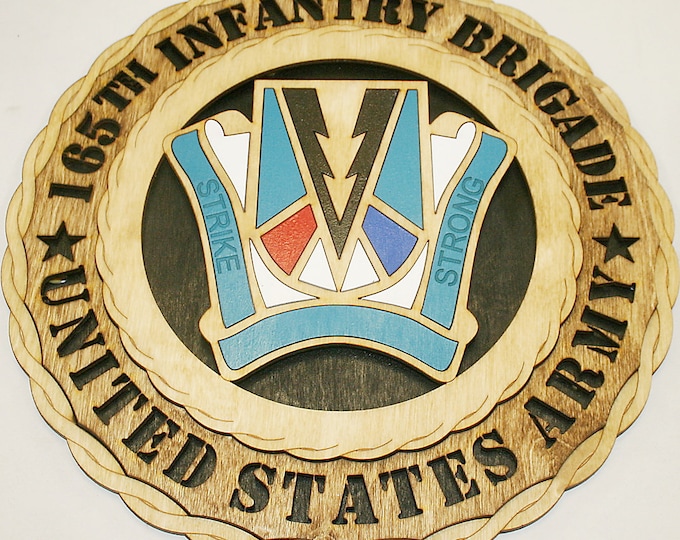 12" and 18"   165th Infantry Brigade Wall Tribute