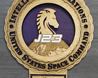 WT4D wPlacard US Space Command Intelligence Operations J23 Wall Tribute