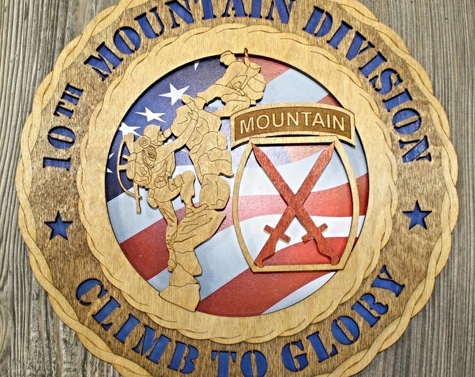 Army 10th Mountain Climbers Wall Tribute