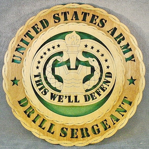 12&quot; and 18&quot;  Drill Sergeant Wall Tribute