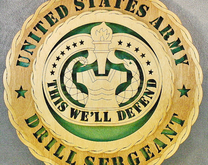 12" and 18"  Drill Sergeant Wall Tribute