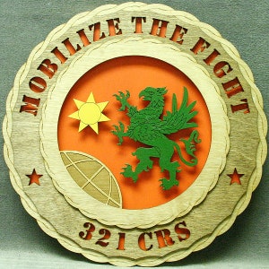 Custom 12&quot;or 18&quot; Air Force 321 CRS Wall Tribute
