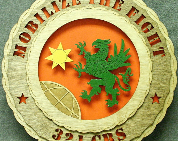 Custom 12"or 18" Air Force 321 CRS Wall Tribute