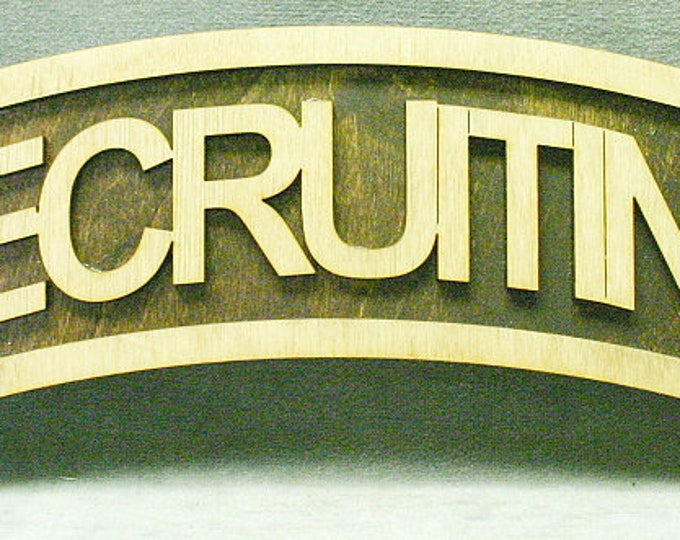 Large 18 inch Recruiting Tab