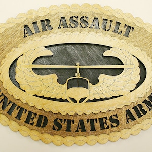 Custom 12&quot;or 18&quot; Army Air Assault Wall Tribute