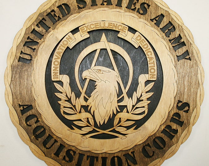 12" and 18"  Acquisition Corps Wall Tribute