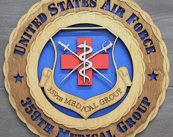 Air Force 359th Medical Group Wall Tribute