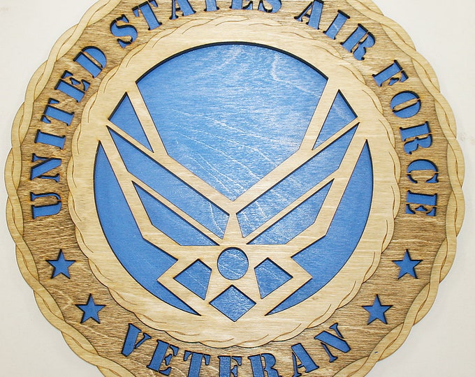 12" and 18"  Air Force Wings Veteran Wall Tribute