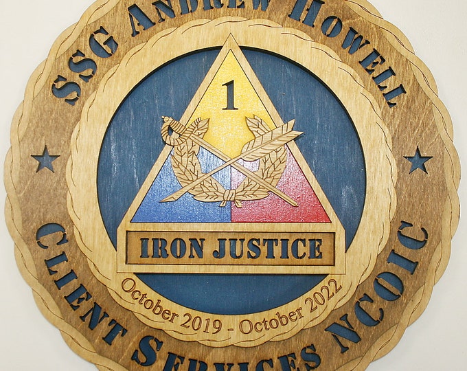 U S Army Iron Justice Wall Tribute