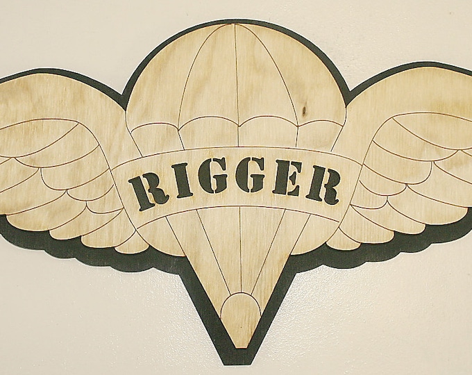 Army Rigger Wings Wall Plaque - FREE SHIPPING