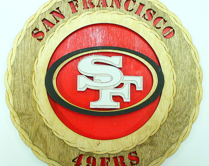 12" and 18" San Francisco 49ers NFL Plaque