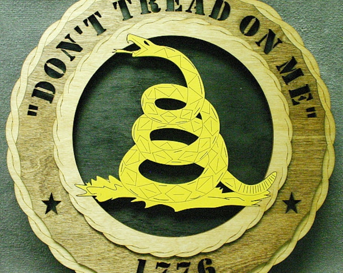 Custom 12" or 18" Don't Tread On Me Wall Tribute