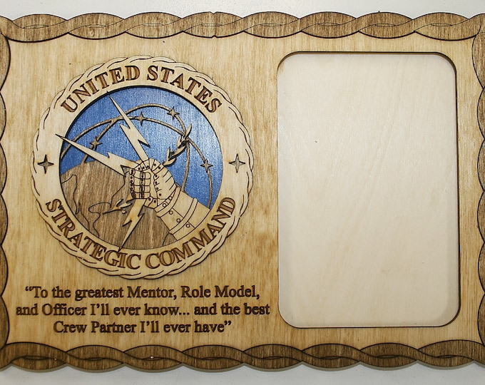 Custom 8x12" Air Force Strategic Command Picture Frame - FREE SHIPPING