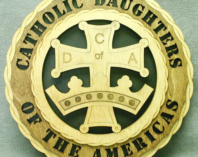 Catholic Daughters of the Americas Wall Tribute - FREE SHIPPING