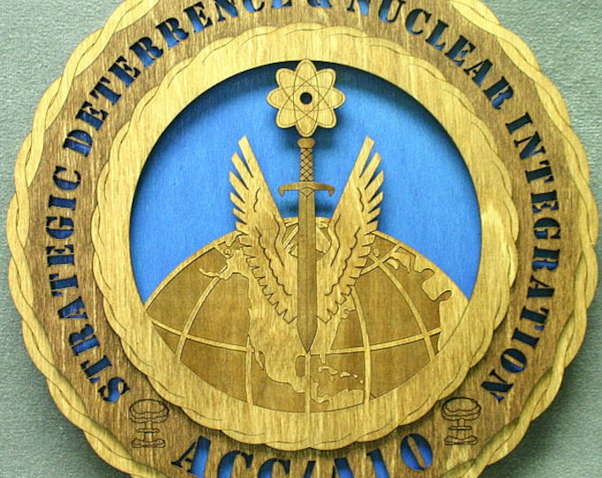 Custom 12" Wood US Air Force ACC/A10 Wall Tribute - FREE Shipping