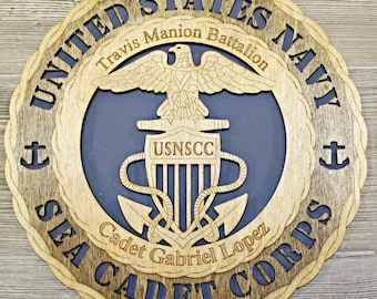 Custom Wood Military Wall Plaque: 3D Unit Tribute