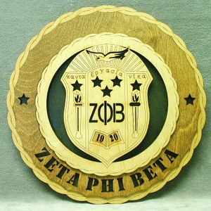 12&quot; and 18&quot; Zeta Phi Beta Wall Tribute