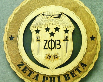 12" and 18" Zeta Phi Beta Wall Tribute