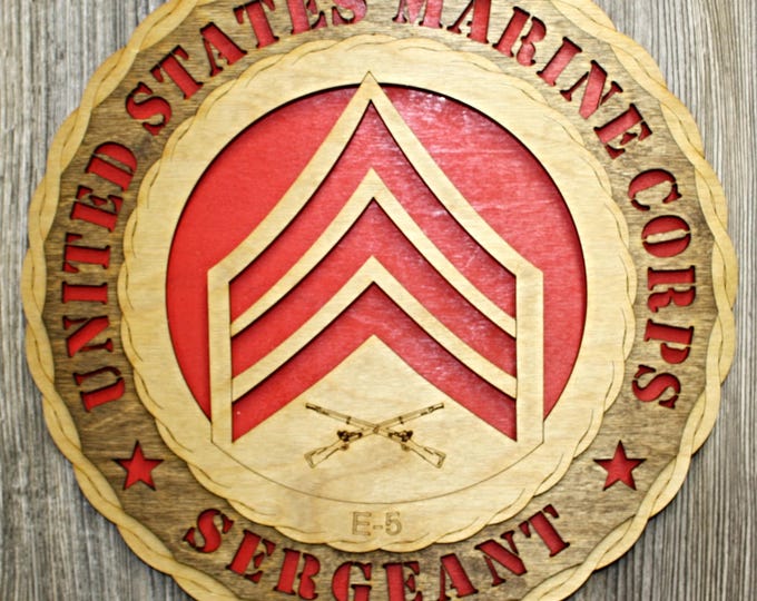 Marine Sergeant Rank Wall Tribute