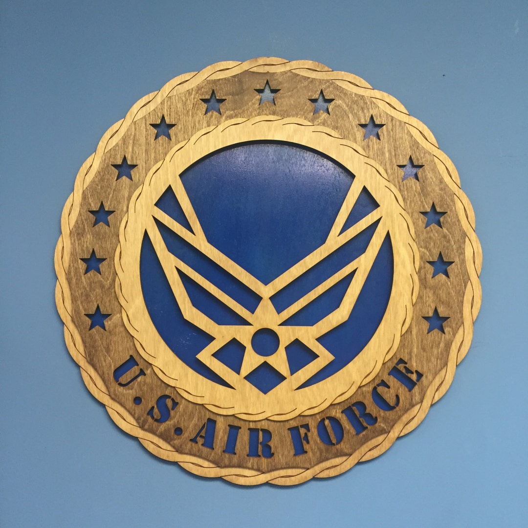 Custom 18 Wood US Air Force Wall Tribute FREE SHIPPING Etsy