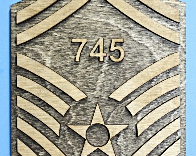 Air Force CMSgt Rank Wall Tribute