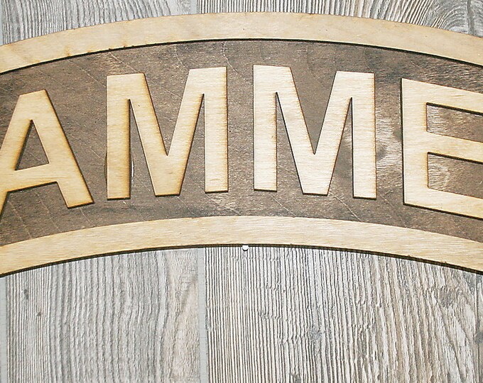 18 Inch Hammer Tab - Stained