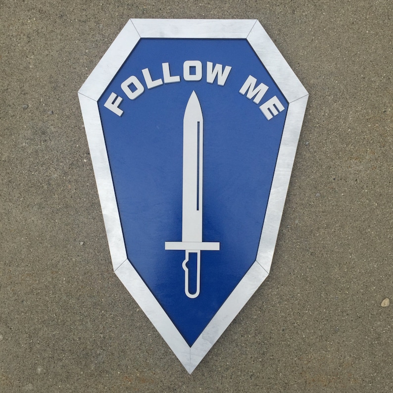 Follow Me Army 5 24 US Army Infantry follow Me Patch Wall Etsy
