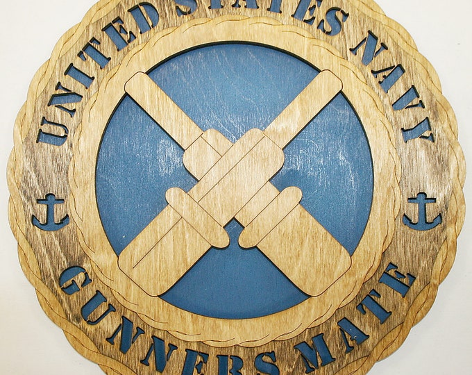 12" and 18"  Navy Gunners Mate Rate Wall Tribute