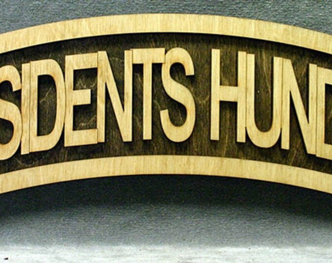 Large 18 inch Presidents Hundred Tab