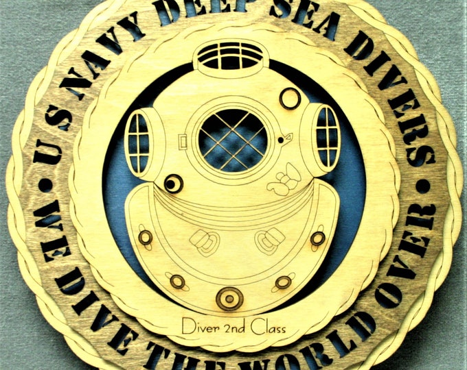 Navy Diver 2nd Class Plaque