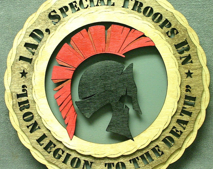 Custom 12" or 18" Army 1AD Special Troops BN Wall Tribute