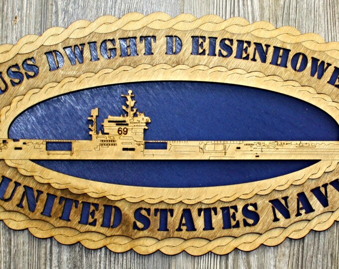 Dwight D Eisenhower 15 x 7  Large Oval Tribute