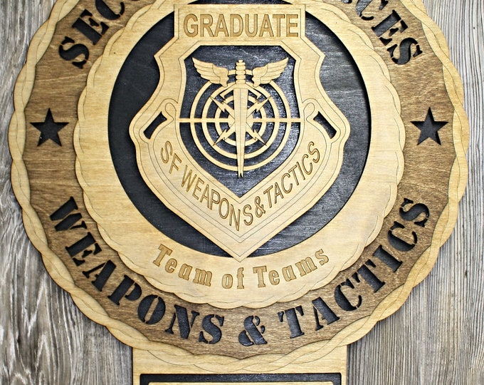 Security Forces Weapons and Tactics Jumbo Wall Tribute