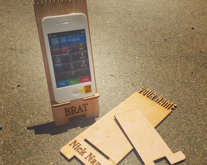 Customized iPhone 5 Stand - FREE SHIPPING - Name/Nickname/Word