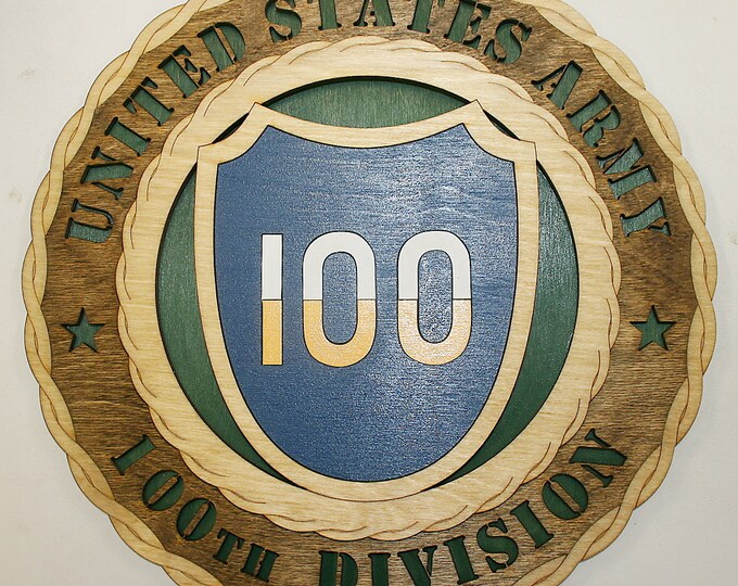 12" and 18"  100th Division Wall Tribute