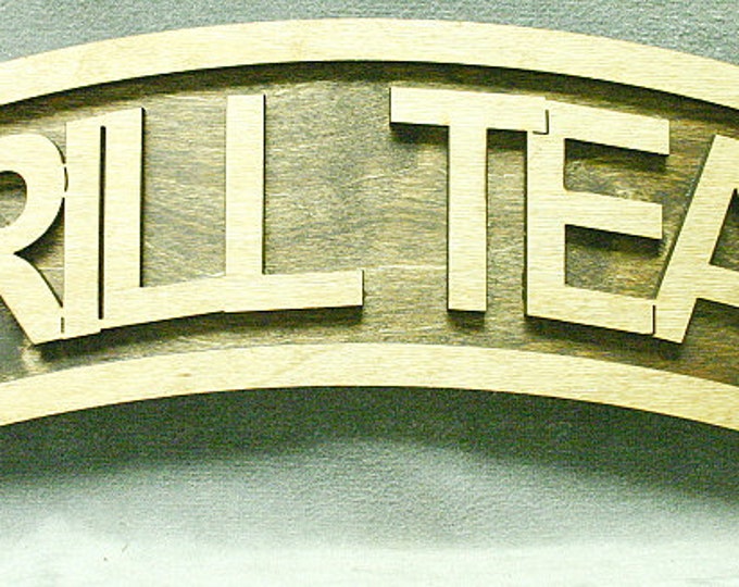 Large 18 inch Drill Team Tab