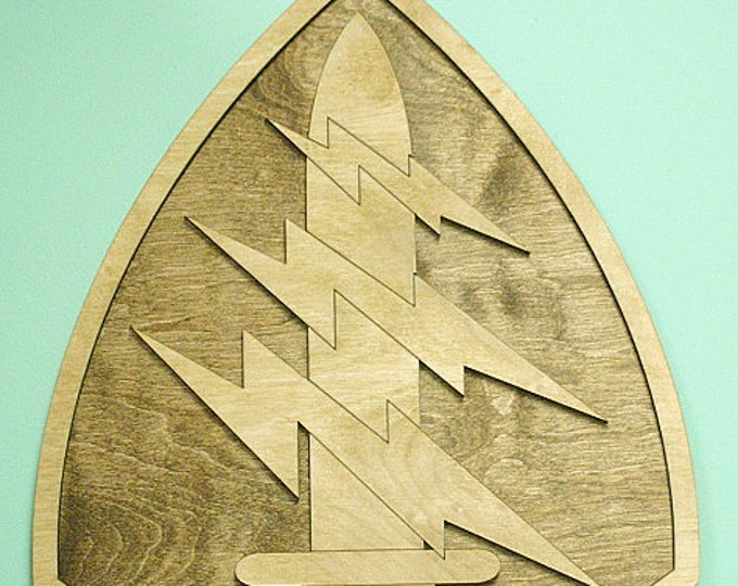 Large 18 inch Airborne Patch Wall Insignia/Tab Grouping
