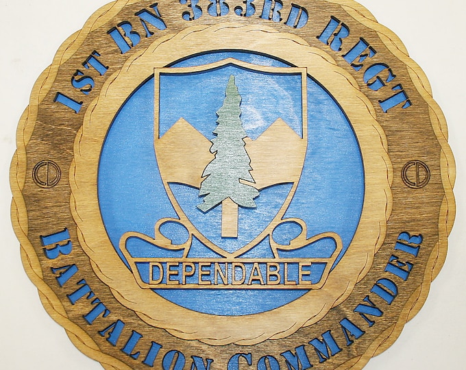 12" and 18" 1-383 Regiment Wall Tribute