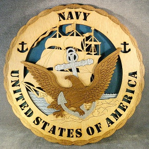 12&quot; and 18&quot; Department of the Navy Wall Tribute