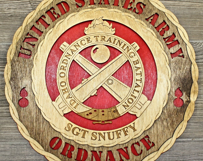 Custom Idaho Ordnance Wall Plaque