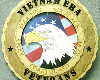 Vietnam Era Veterans Wall Plaque: 3D Tribute (12 inch)