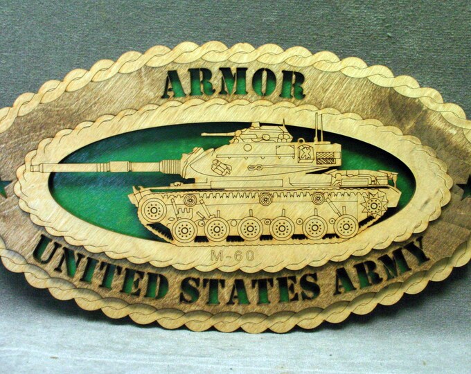 Army M60 Tank Wall Tribute - FREE SHIPPING