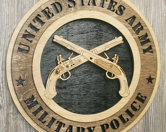 Military Police Wall Tribute with smooth border